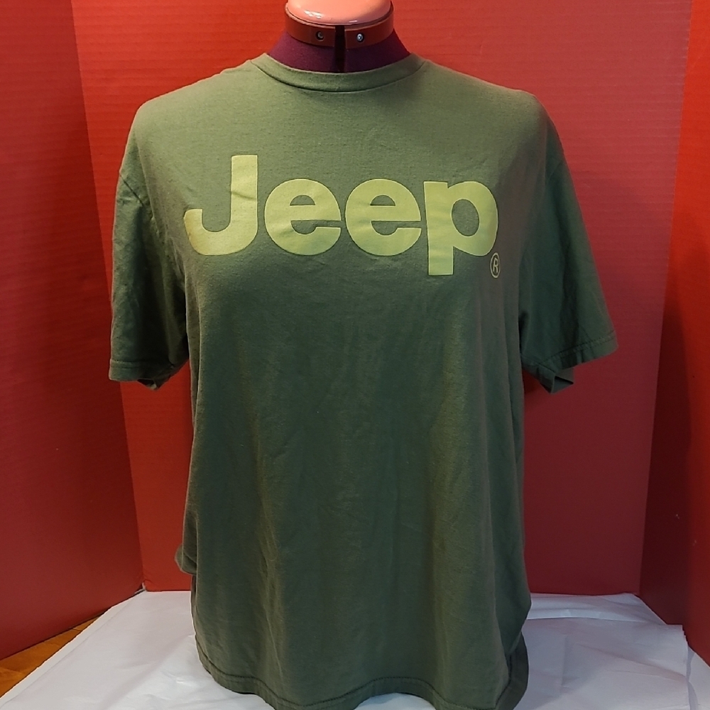 Jeep Olive Green Men's Short Sleeve Tee